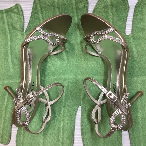 Lasonia Shoes - Appears as New Gold Heels by Lasonia
